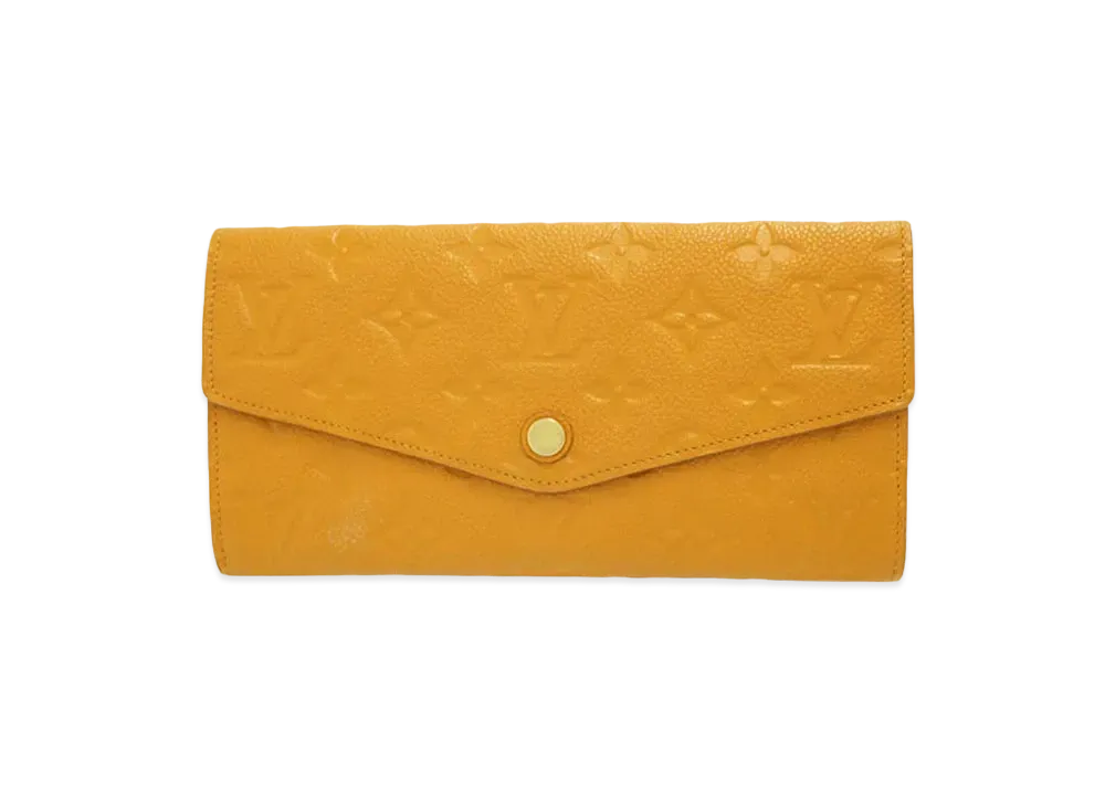 Louis Vuitton Curieux Wallet Monogram Empreinte Leather "Safran"