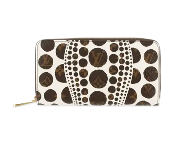 Louis Vuitton Zippy Wallet Yayoi Kusama Monogram Pumpkin Dot "Blanc"
