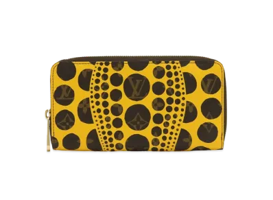 Louis Vuitton Zippy Wallet Yayoi Kusama Monogram Pumpkin Dot "Jaune"