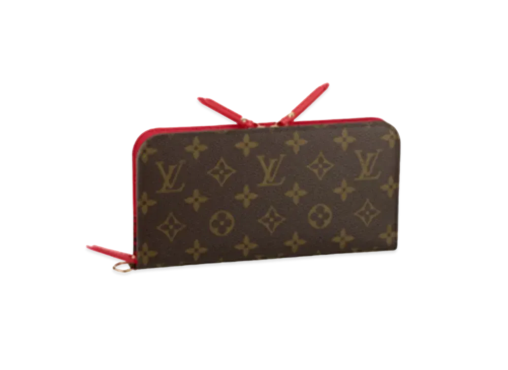 ルイヴィトン ポルトフォイユ・アンソリット モノグラム "ルージュ" M60454