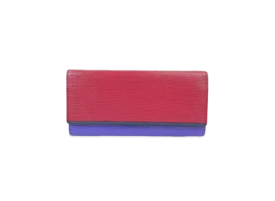 Louis Vuitton Flore Wallet Epi "Fuchsia"