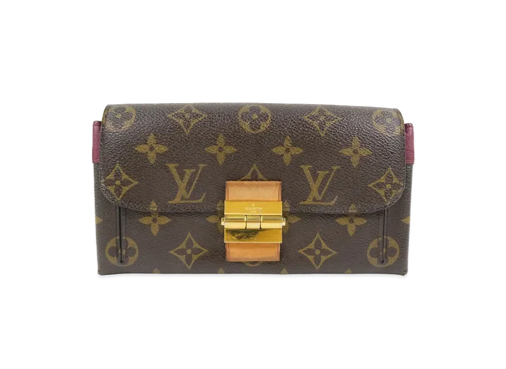 Louis Vuitton Elysee Wallet Monogram "Rouge"