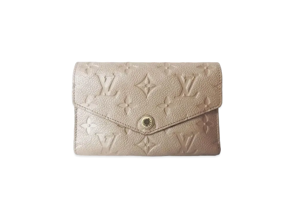 Louis Vuitton Curieux Compact Wallet Monogram Empreinte Leather "Bronze"