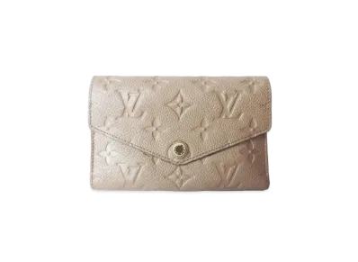 Louis Vuitton Curieux Compact Wallet Monogram Empreinte Leather "Bronze"