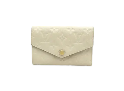 Louis Vuitton Curieux Compact Wallet Monogram Empreinte Leather "Neige"
