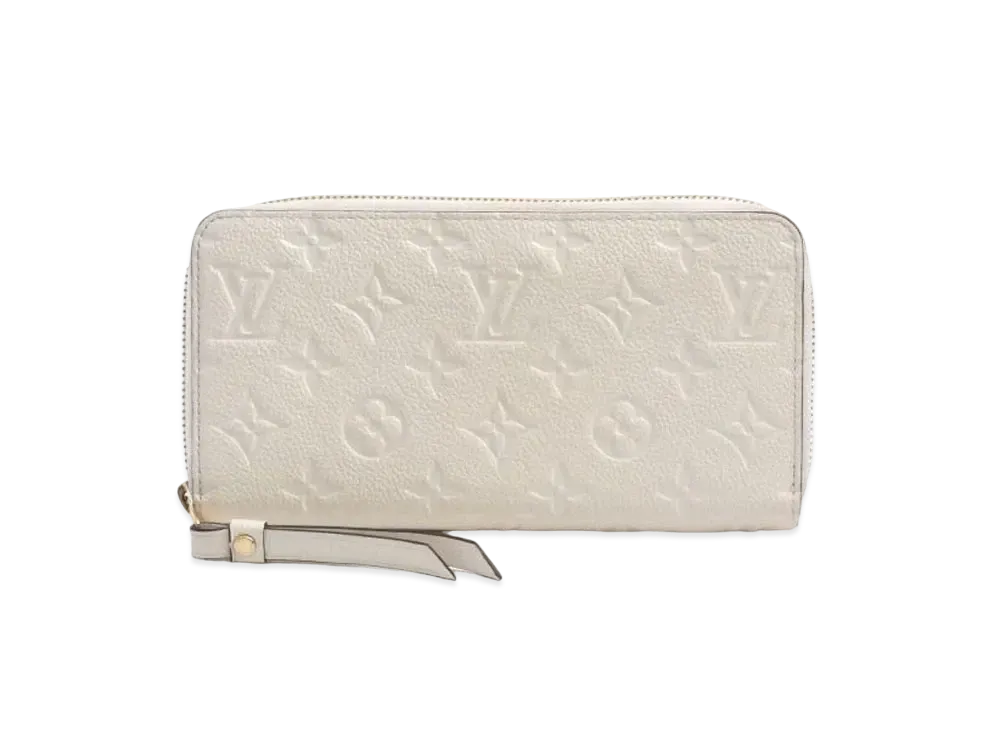 Louis Vuitton Zippy Wallet Monogram Empreinte Leather "Neige"