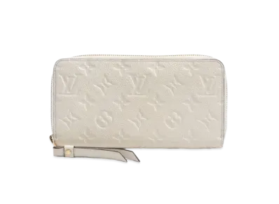 Louis Vuitton Zippy Wallet Monogram Empreinte Leather "Neige"