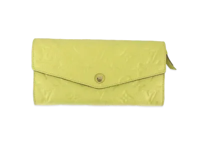 Louis Vuitton Curieux Wallet Monogram Empreinte Leather "Citrine"