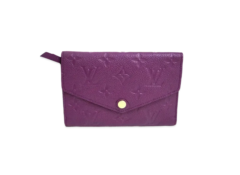 Louis Vuitton Curieux Compact Wallet Monogram Empreinte Leather "Amethyst"