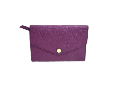 Louis Vuitton Curieux Compact Wallet Monogram Empreinte Leather "Amethyst"