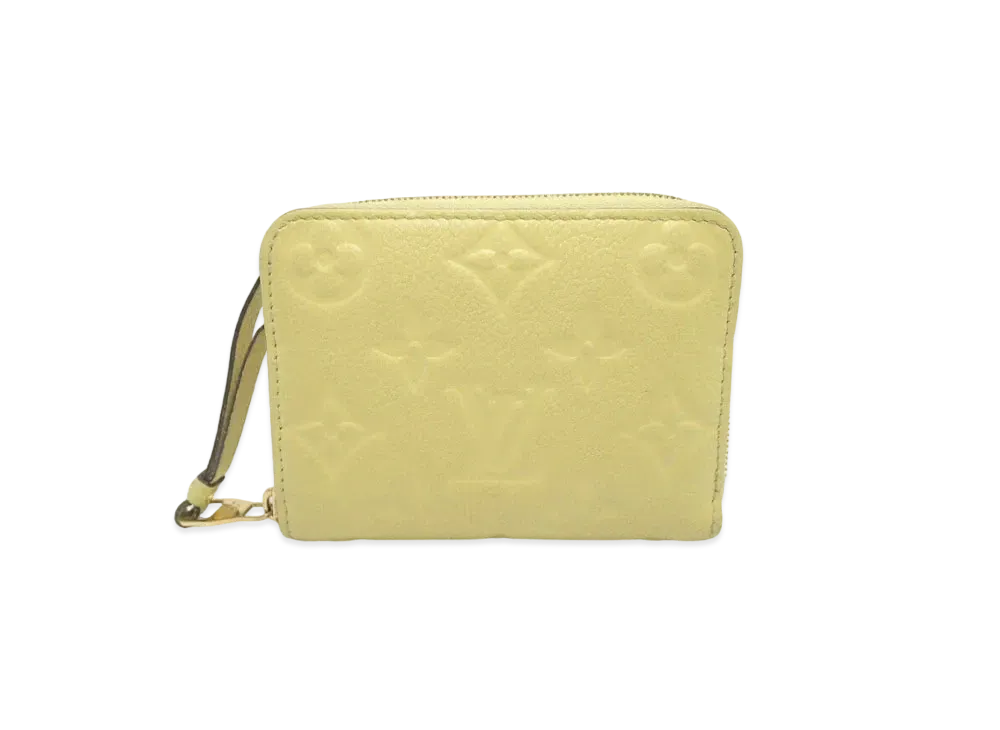 Louis Vuitton Zippy Coin Purse Monogram Empreinte Leather "Citrine"
