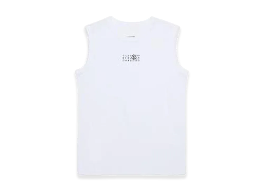 MM6 Maison Margiela Tank Top With Logo "White"