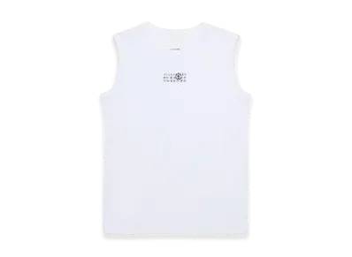 MM6 Maison Margiela Tank Top With Logo "White"