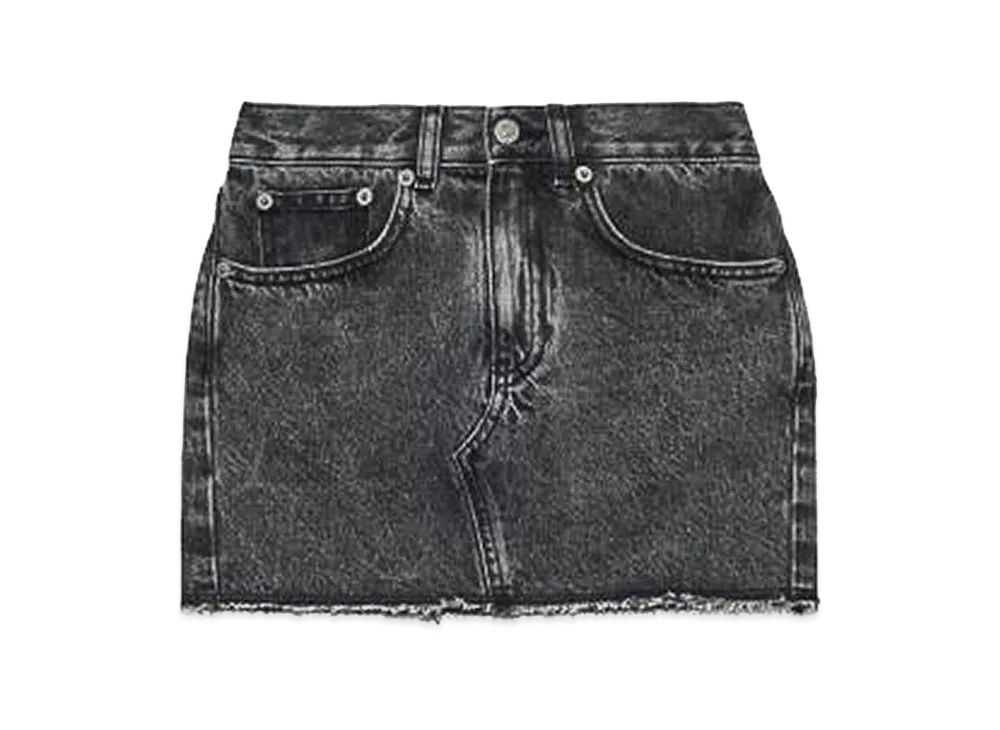 MM6 Maison Margiela Women's Mini Skirt With Logo "Black"