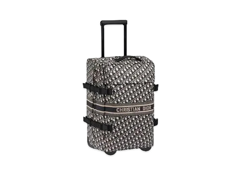 Dior Medium Diortravel Suitcase "Blue"