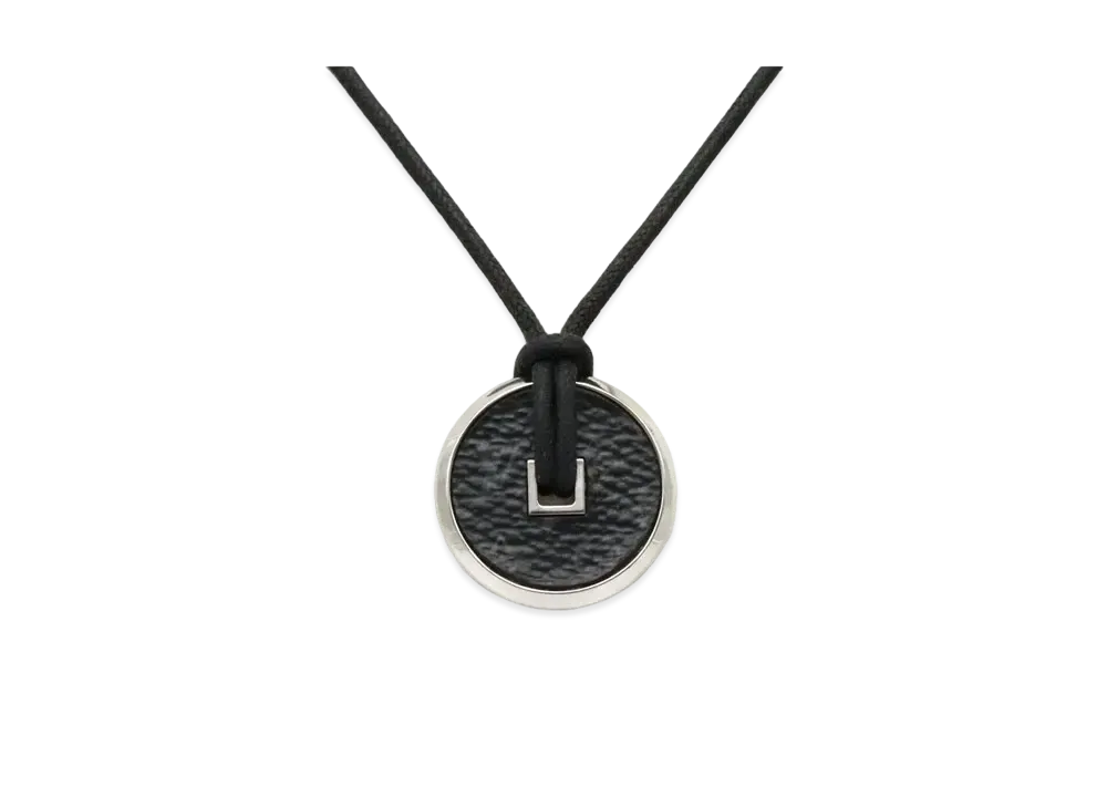 Louis Vuitton Monogram Eclipse Coin Choker Necklace "Black"