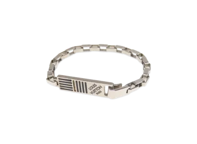 Louis Vuitton Damier Colors Chain Bracelet "Silver"