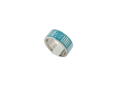 Louis Vuitton Damier Colors Ring "Silver/Blue"
