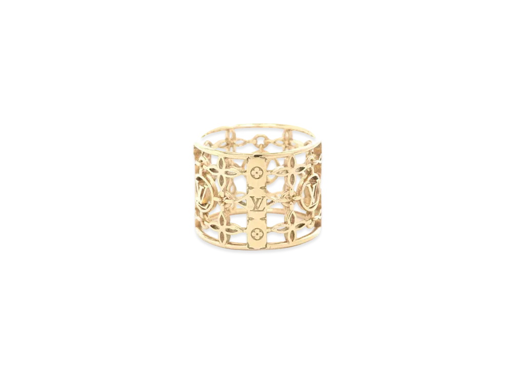 Louis Vuitton Filigram Ring "Gold"