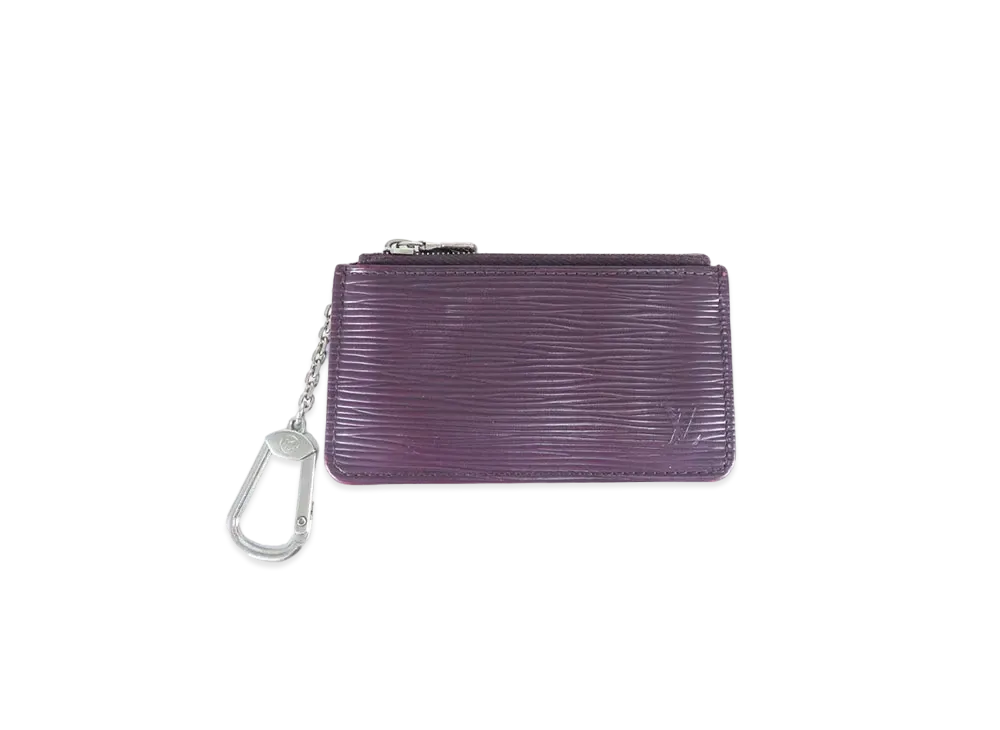 Louis Vuitton Key Pouch Epi "Cassis"