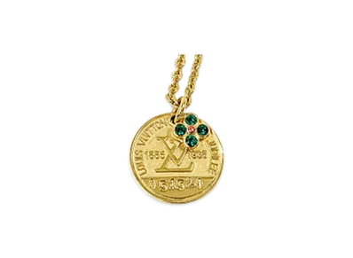 Louis Vuitton Collier Medal Miss Windsor GP Necklace "Gold"