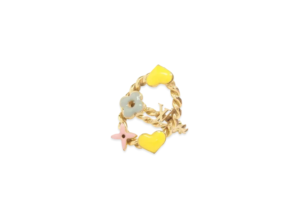 Louis Vuitton Sweet Monogram Ring "Gold/Multicolor"