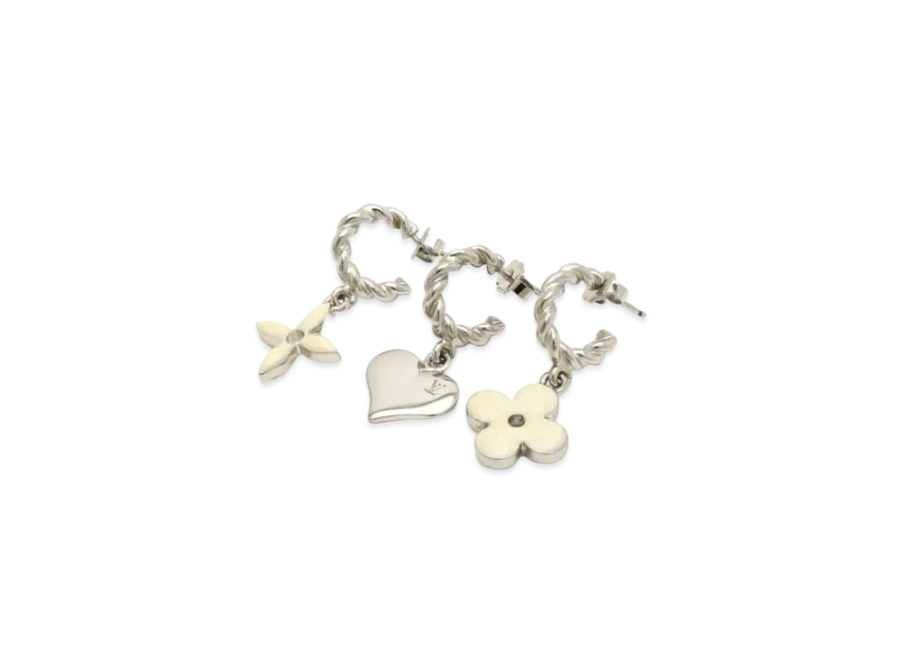 Louis Vuitton Sweet Monogram Earrings "Blanc"