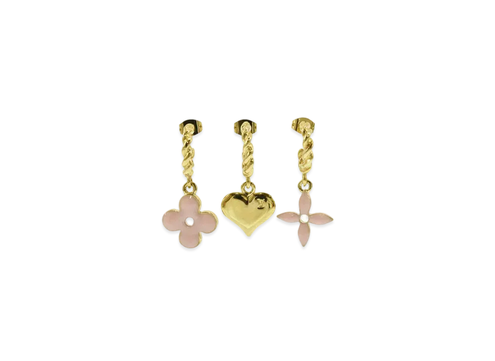 Louis Vuitton Sweet Monogram Earrings "Pink"