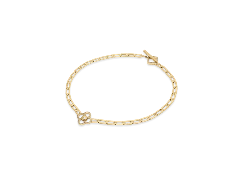 Louis Vuitton Flower Power Necklace "Gold"