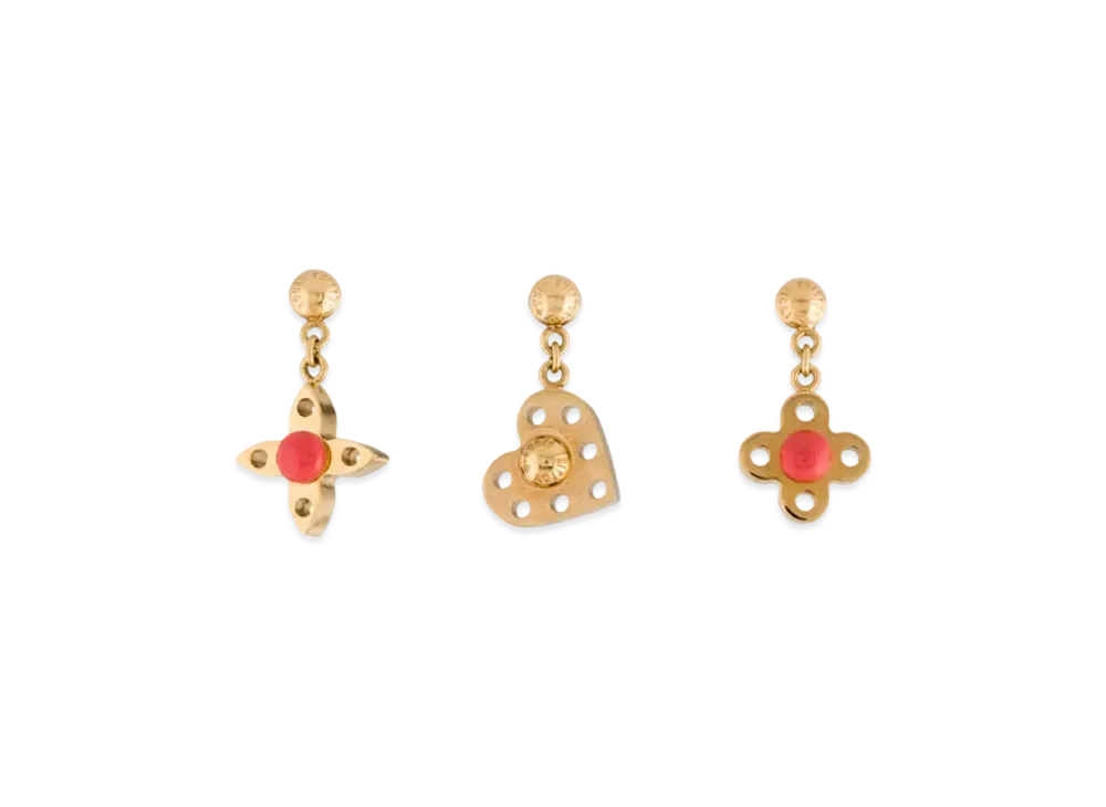 Louis Vuitton Hide And Seek Earrings "Gold"