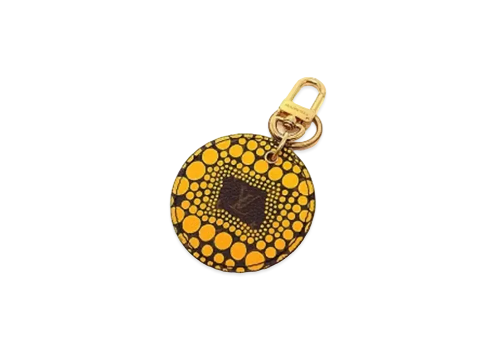 Louis Vuitton x Yayoi Kusama Key Holder Monogram Pumpkin Dot "Jaune"