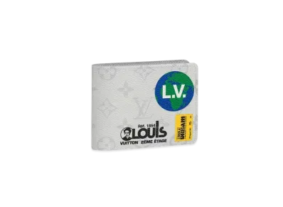 Louis Vuitton Multiple Wallet Monogram Logo Story "Blanc"