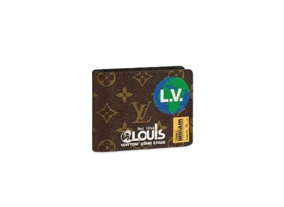 Louis Vuitton Multiple Wallet Logo Story Monogram