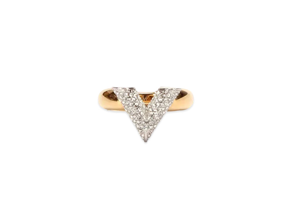 Louis Vuitton Ring Essential V Stras "Gold"