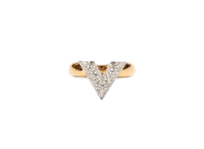 Louis Vuitton Ring Essential V Stras "Gold"