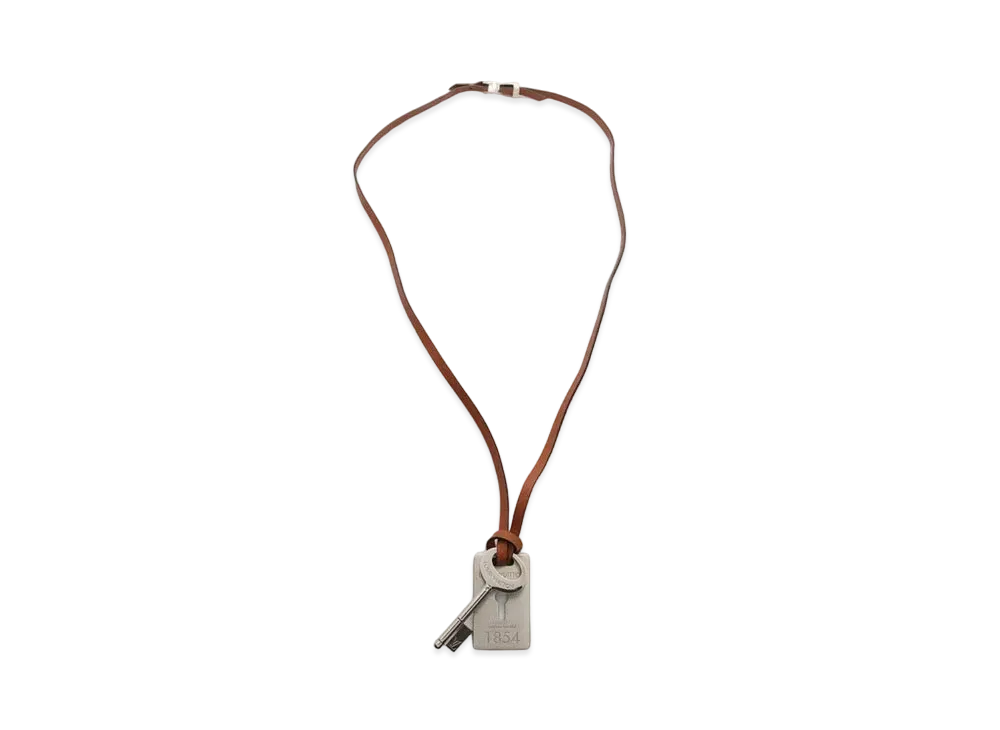 Louis Vuitton Travel Key Necklace "Silver"