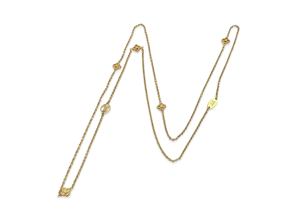 Louis Vuitton Flower Full Neckalce "Gold"
