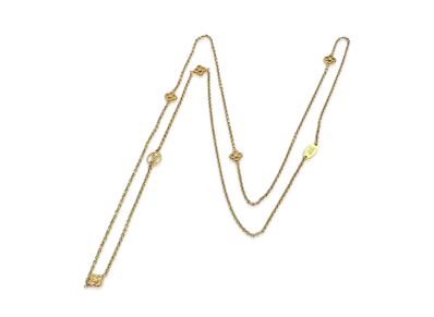 Louis Vuitton Flower Full Neckalce "Gold"