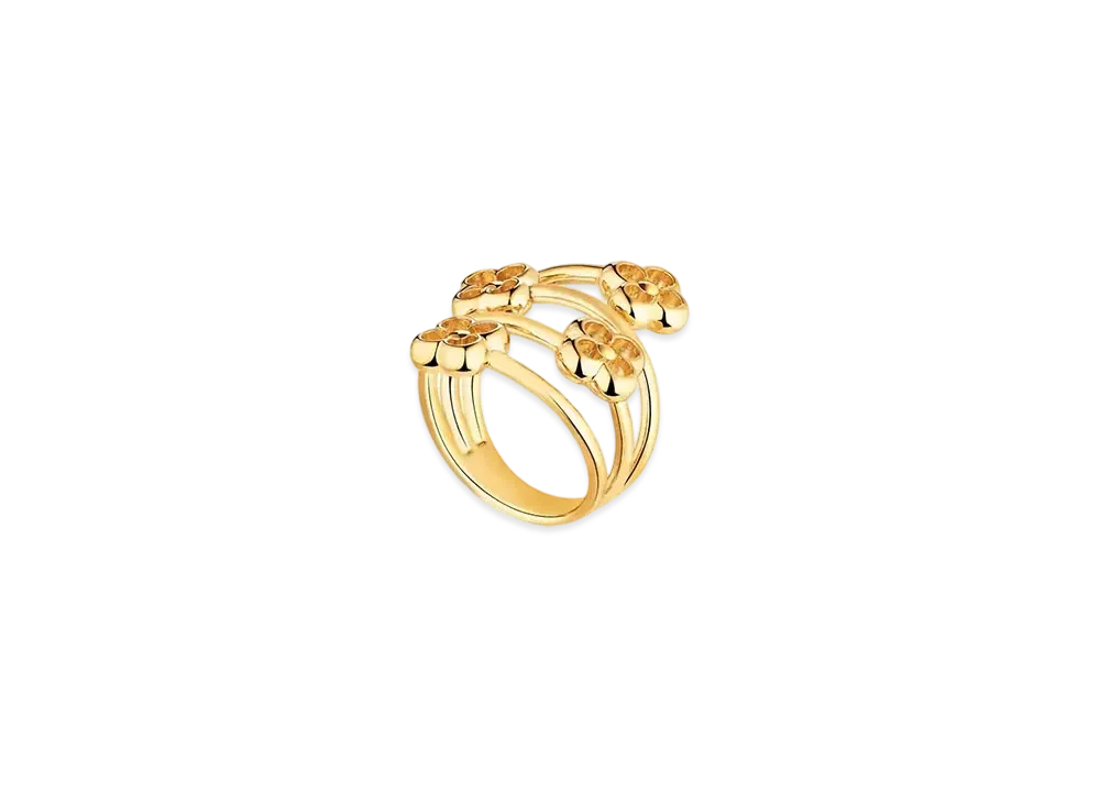 Louis Vuitton Flower Full Ring "Gold"