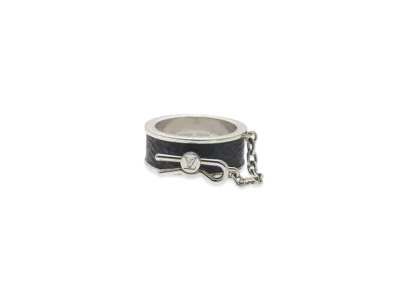 Louis Vuitton Pinlock Ring Monogram Eclipse "Black/Silver"