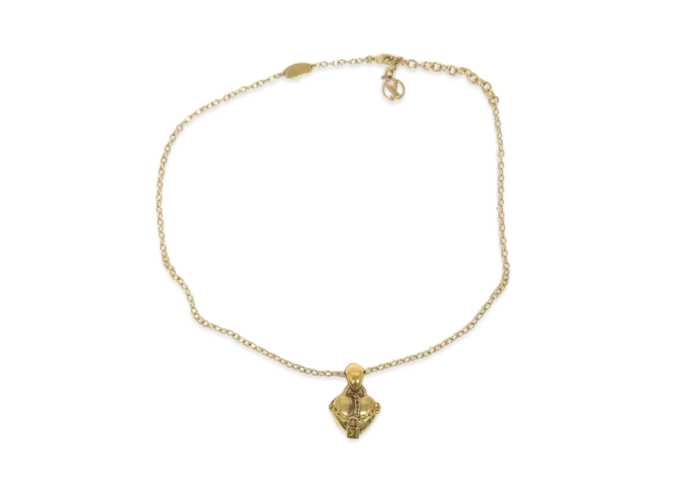 Louis Vuitton Pendentif Love Lock Necklace "Gold"