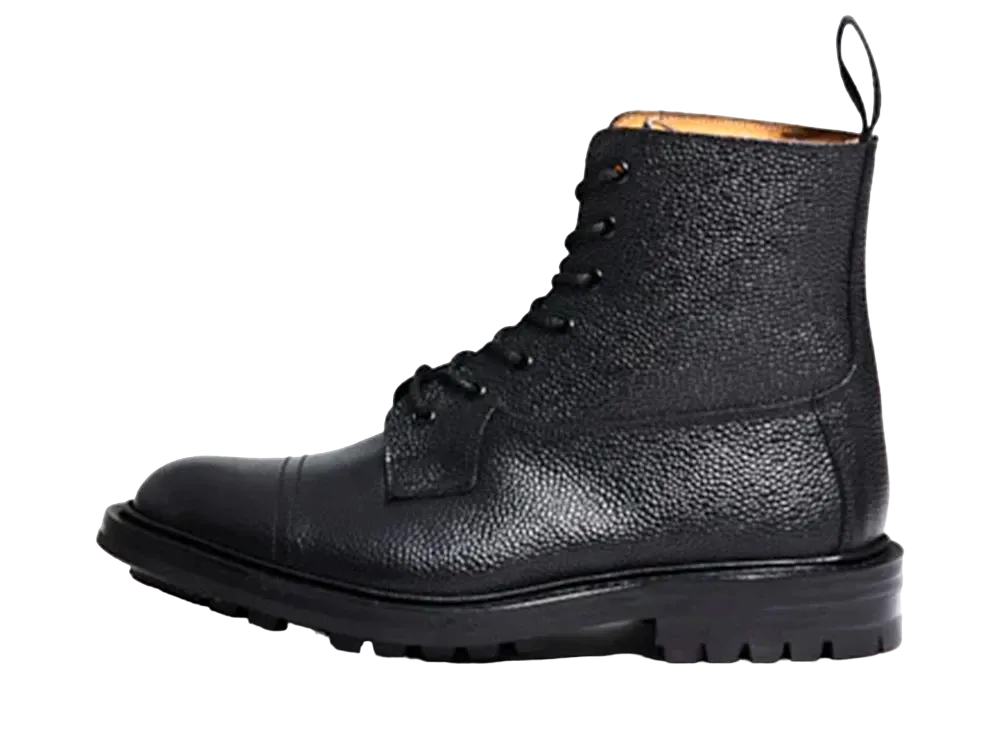 Tricker’s Grassmere 4497S Scotch Grain "Black" M6895 Commando Sole