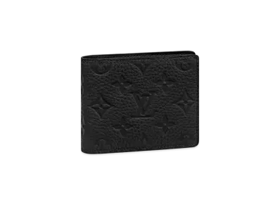 Louis Vuitton Slender Wallet Monogram Taurillon Leather "Noir"