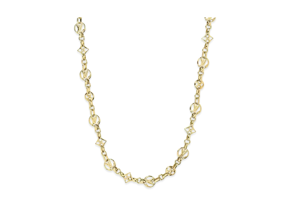 Louis Vuitton Sautoir Crazy In Lock Necklace "Gold"