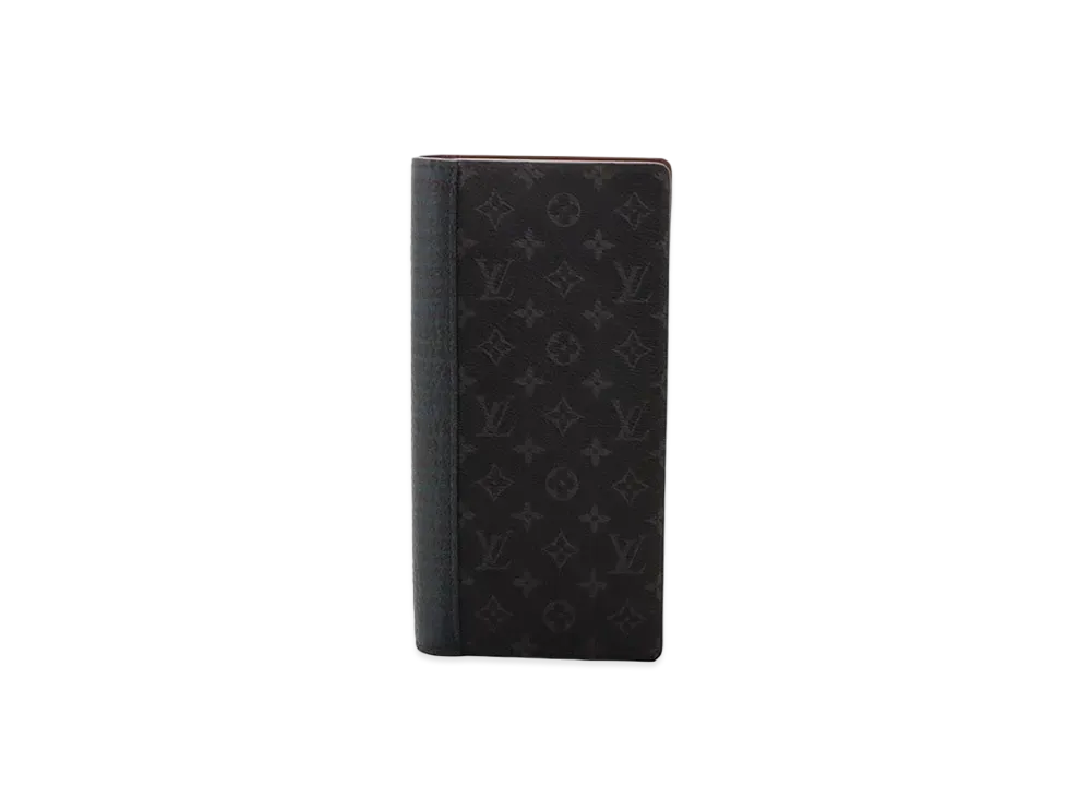 Louis Vuitton Brazza Wallet Monogram Eclipse Patchwork