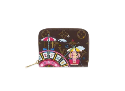 Louis Vuitton Zippy Coin Purse Monogram Vivienne Holiday 2020 "Rose Ballerine"