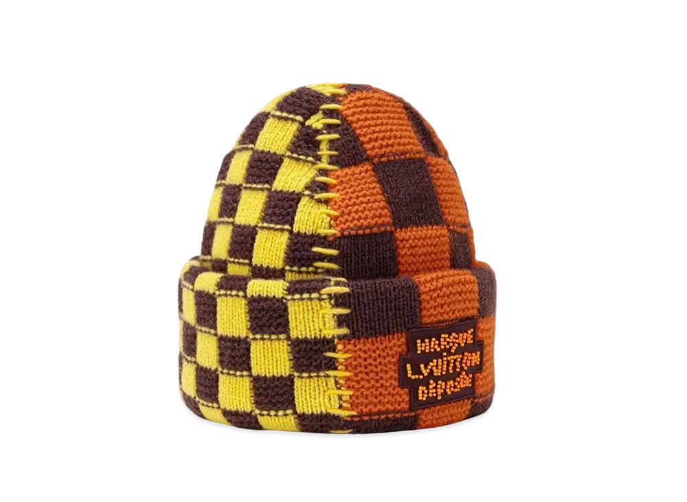 Louis Vuitton Damier Pop Split Beanie "Jaune"