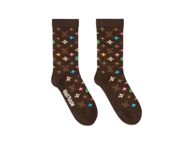 Tyler, The Creator x Louis Vuitton Monogram Craggy Socks "Brown"