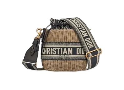 Dior Dior Wicker Basket Bag "Blue"