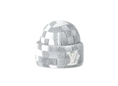 Louis Vuitton LV Crush Damoflage Pearls Beanie "Gris Clair"